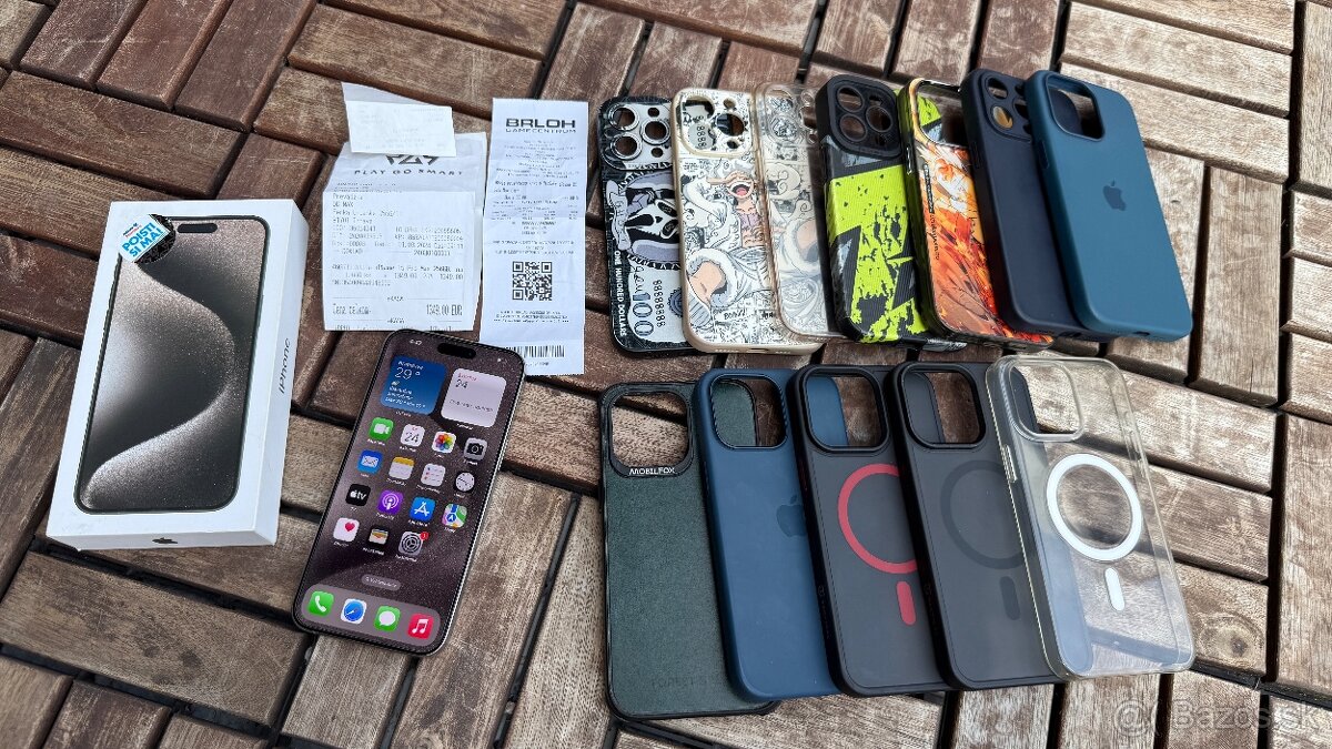 Vymenim iPhone 15 Pro Max 256gb Natural v zaruke + obaly