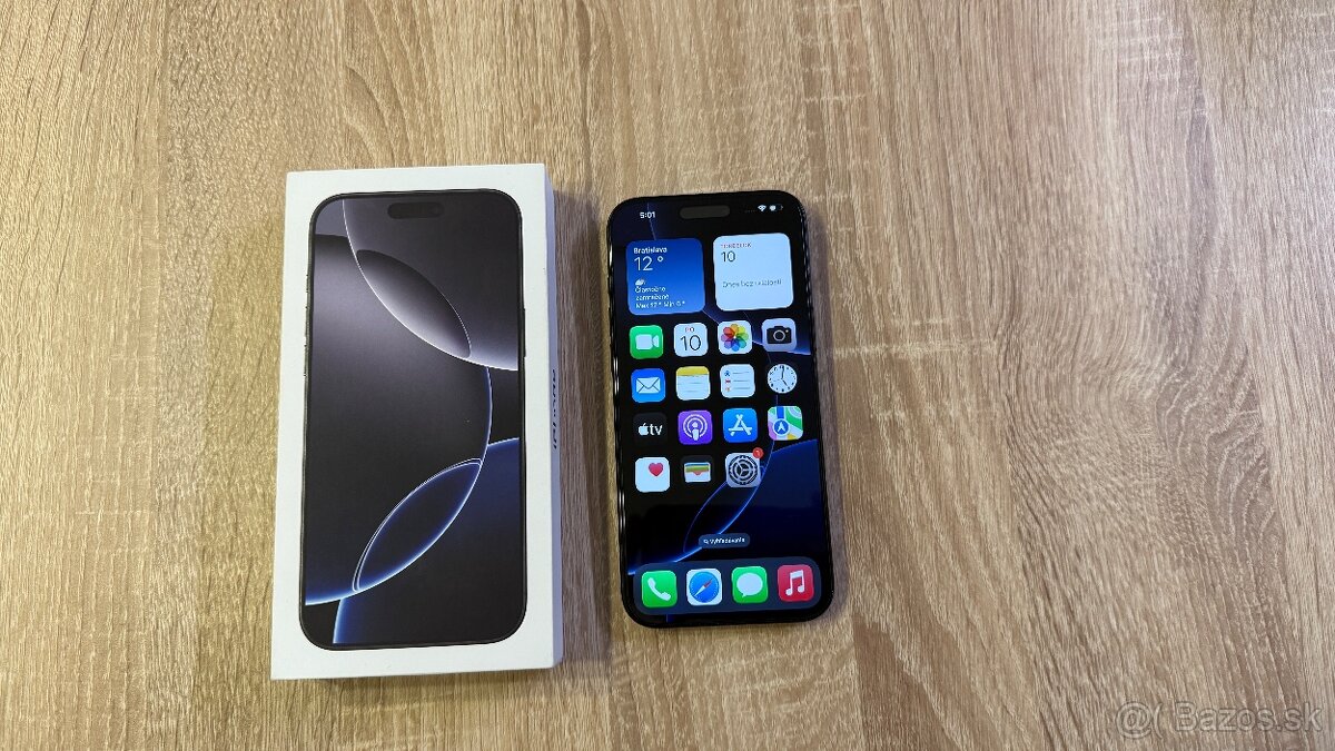 Vymenim predam iPhone 16 Pro Max Black Titanium