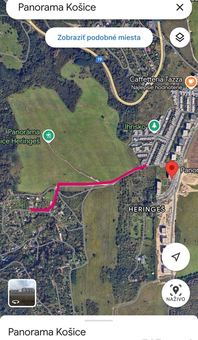 POZEMOK KOŠICE PANORÁMA 441 m2 cena len 100 eur m2