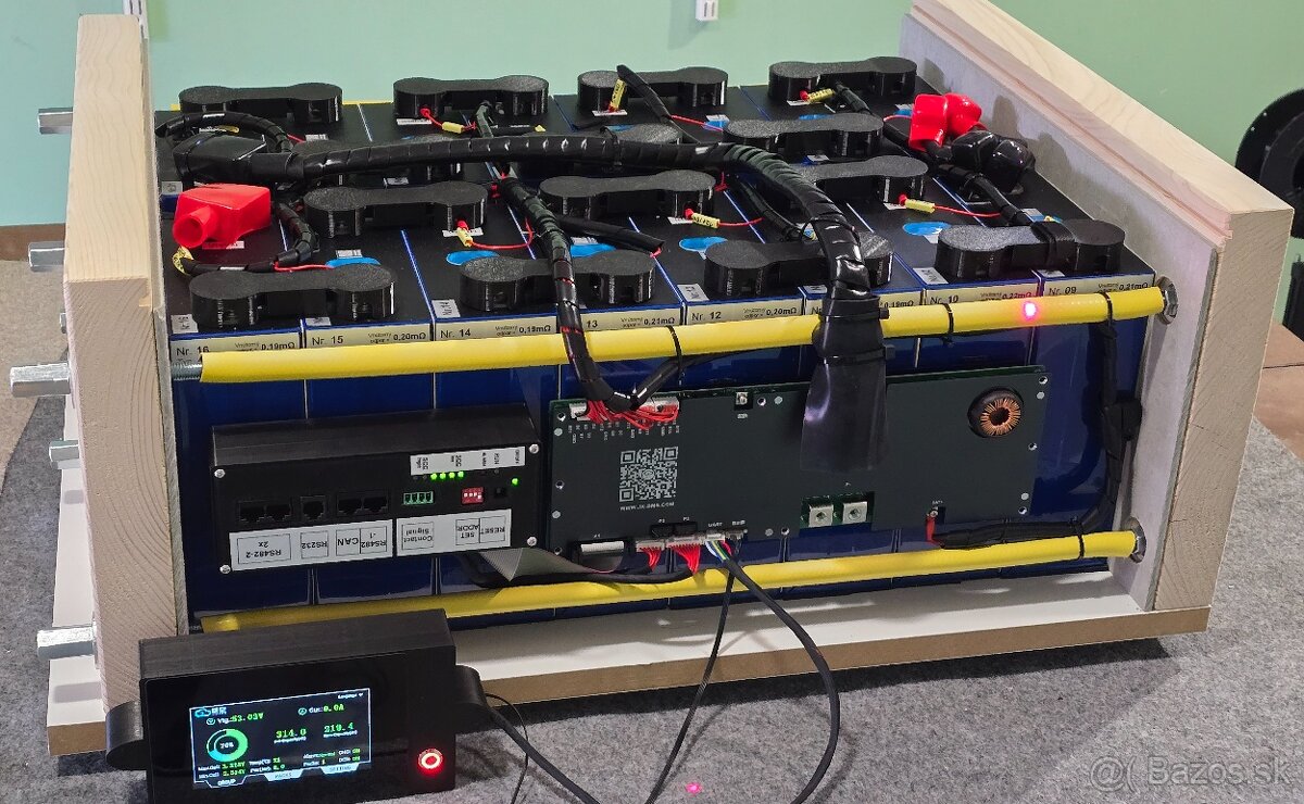 LiFePo4 Batéria 314AH , 16kW JKBMS, EVE TOP 1.trieda