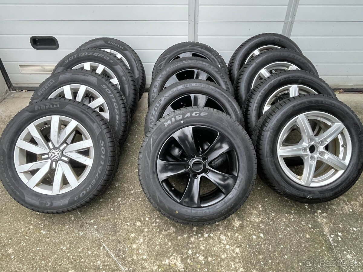 MOON Schwarz Orig.skoda Alu Disky 5x112 215 60 16 Zimné
