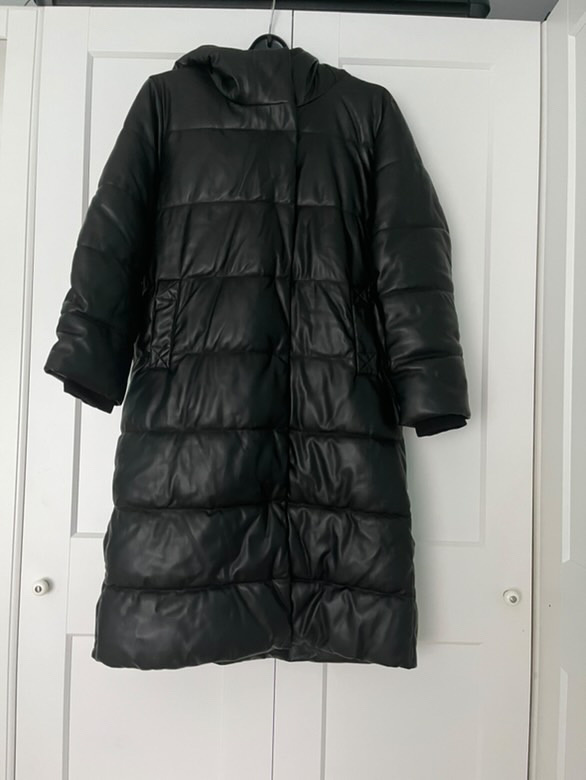 Dlhá zimná bunda na zips