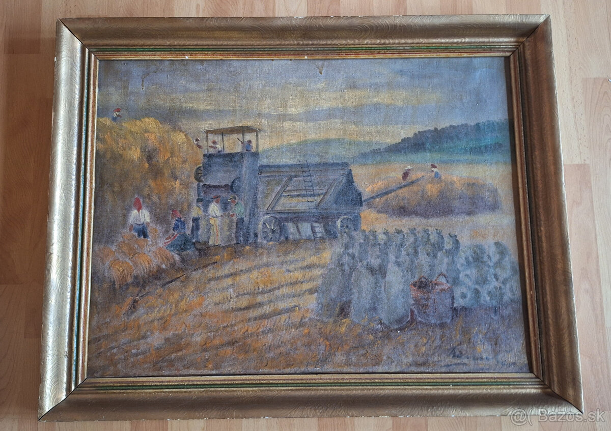Obraz žatva - Olej plátno 80x60