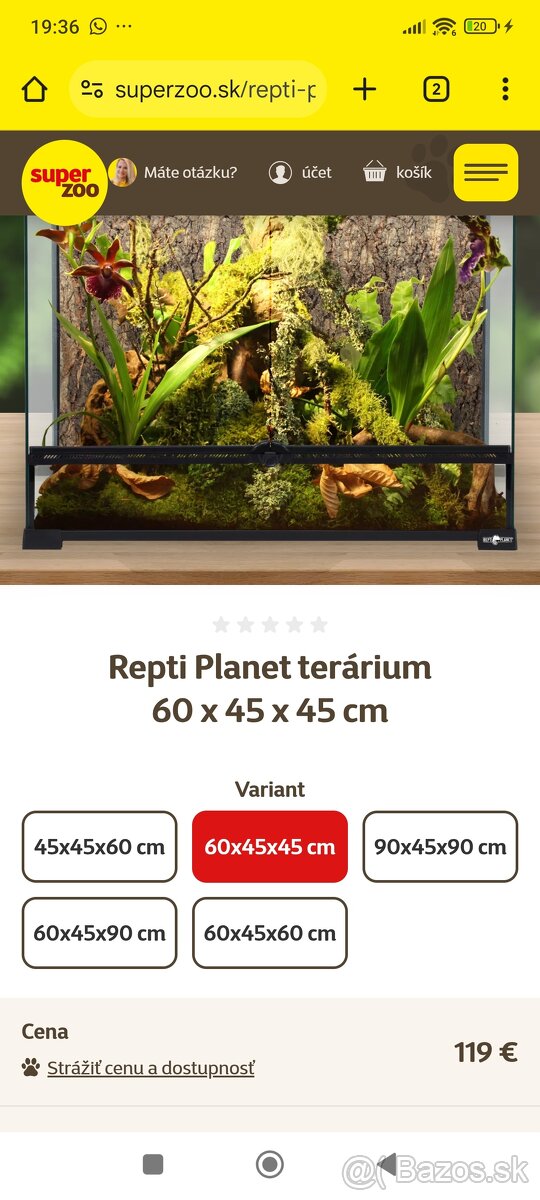 Predám terarium repti planet
