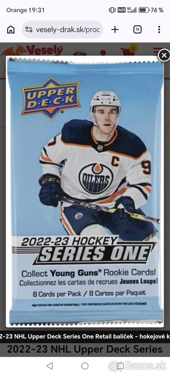 Album 2022-23 NHL Upper Deck Series