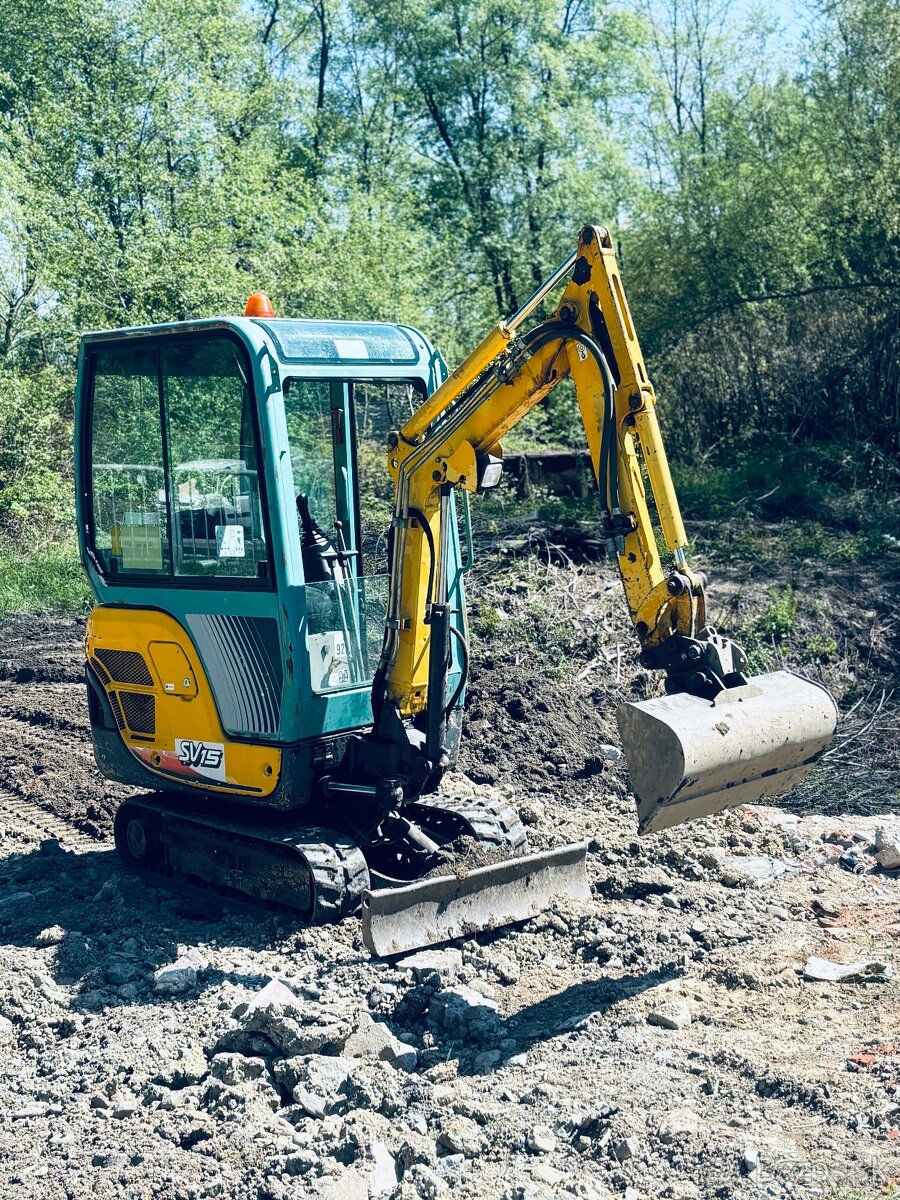Minibager Yanmar sv15 2013 rok 2300 mth