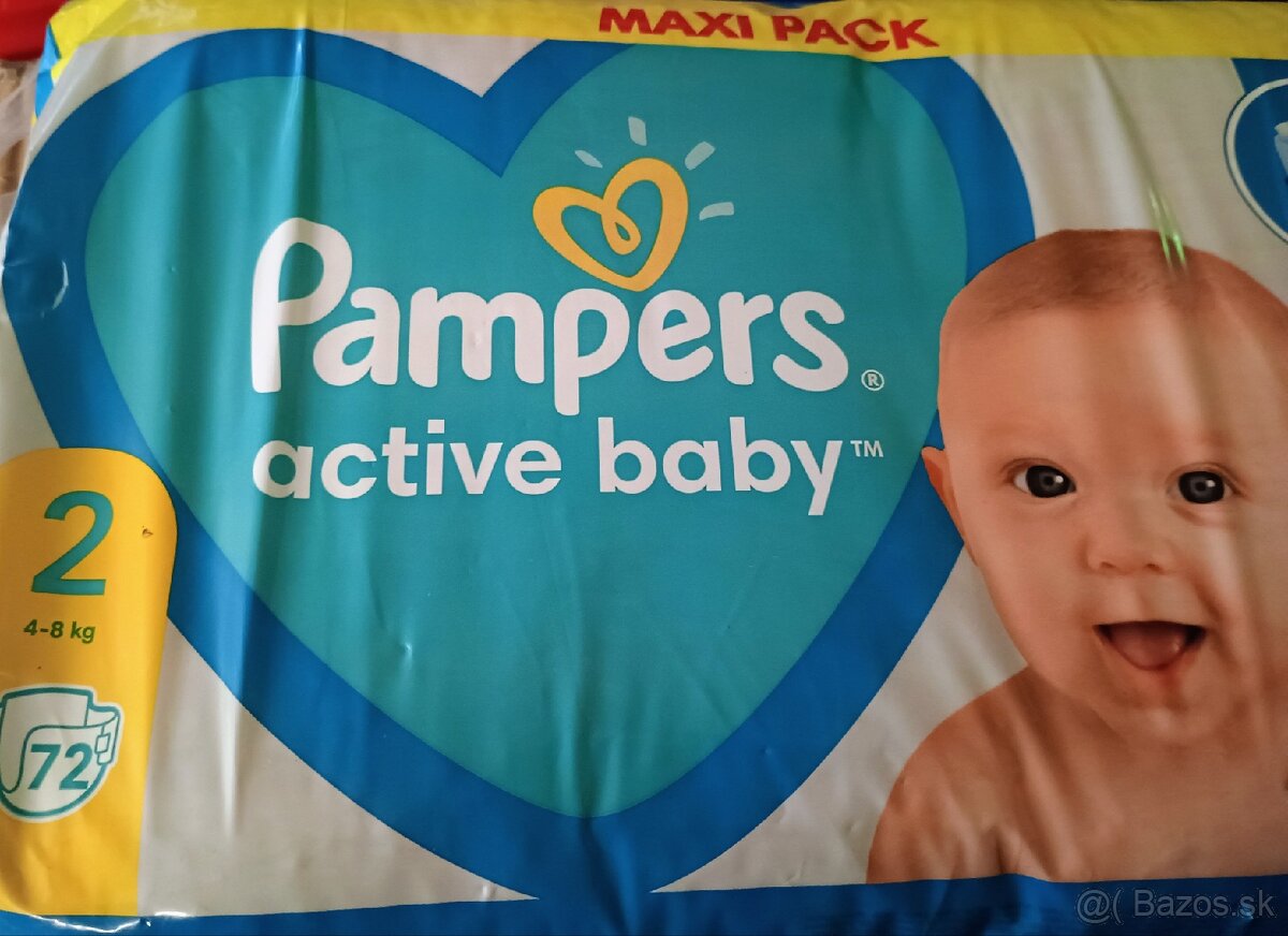 Plienky pampers active baby 2 /4-8kg/