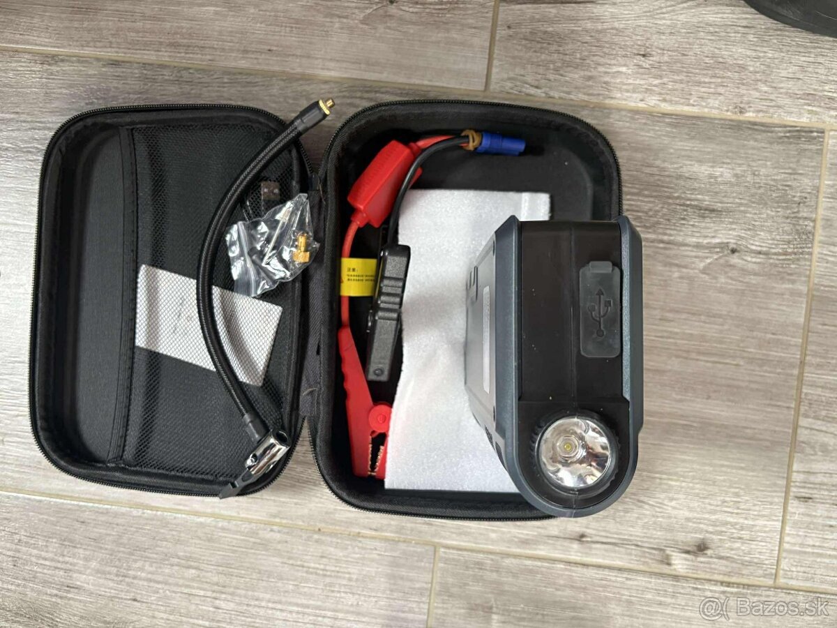 Nové štartovacie zariadenie Booster Kompresor Jump Starter
