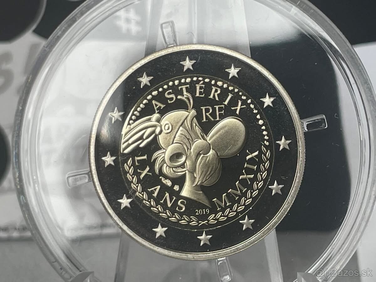 Pamätna 2€ minca Asterix 2019 PROOF