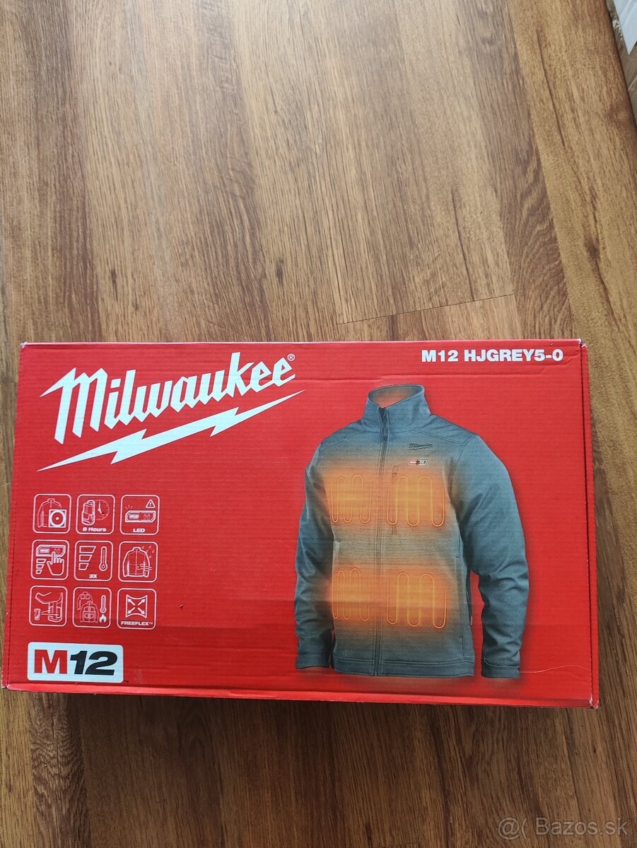 MILWAUKEE M12™ Prémiová vyhrievaná bunda "M" - sivá