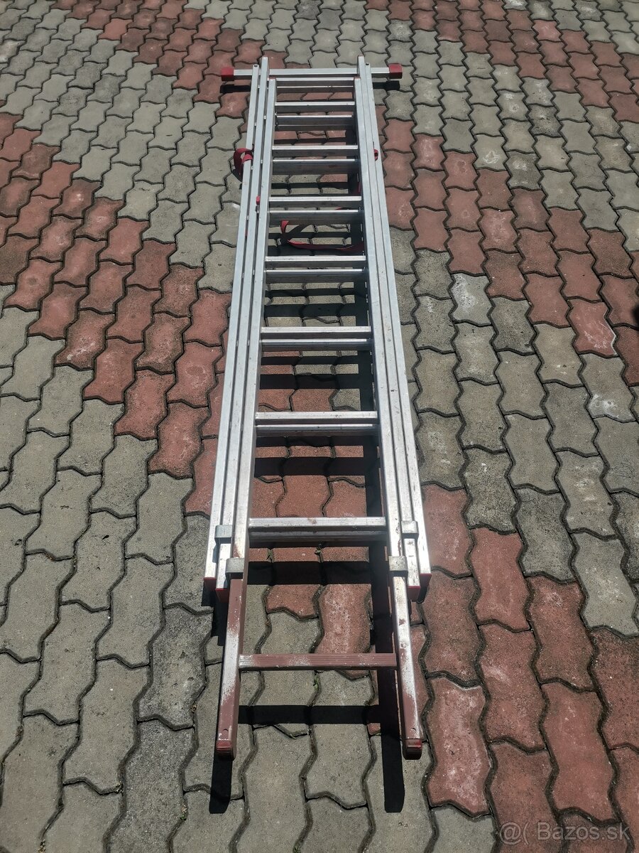 Výsuvný hliníkový rebrík Alpos 3x8