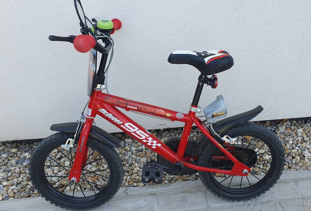 DINO Bikes Cars - Detský bicykel 14"