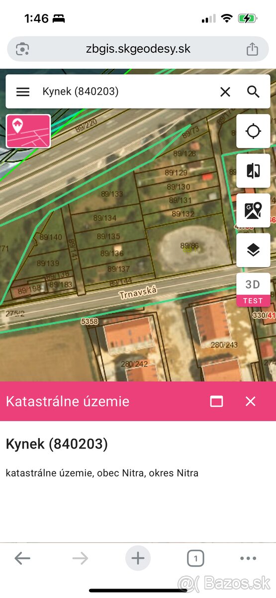 Predám pozemky kynek 398m2, 324m2,339m2