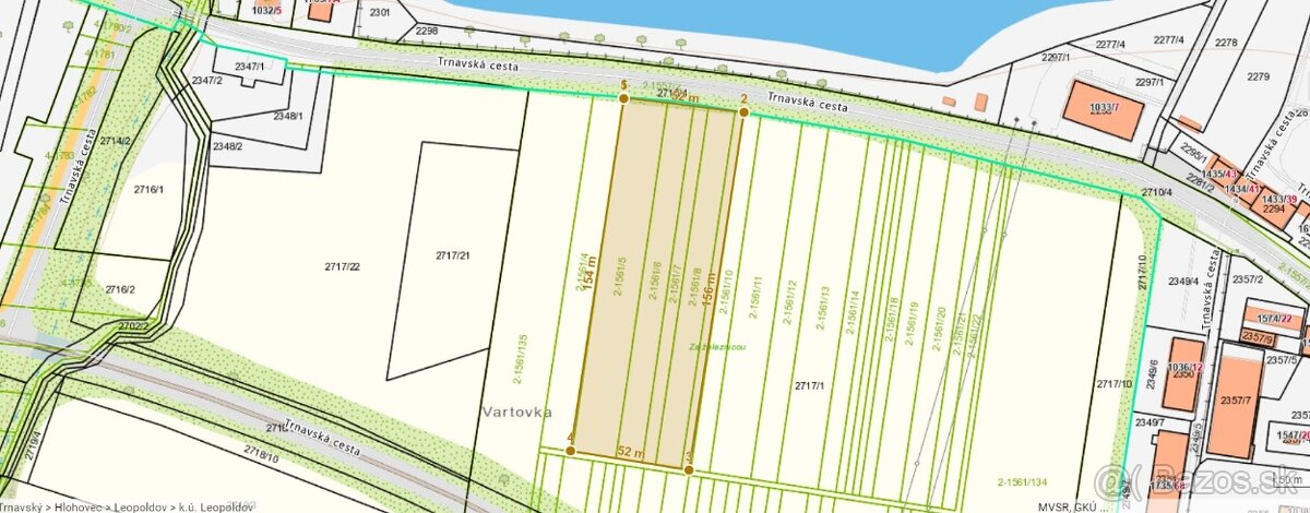 Predám pozemok Leopoldov