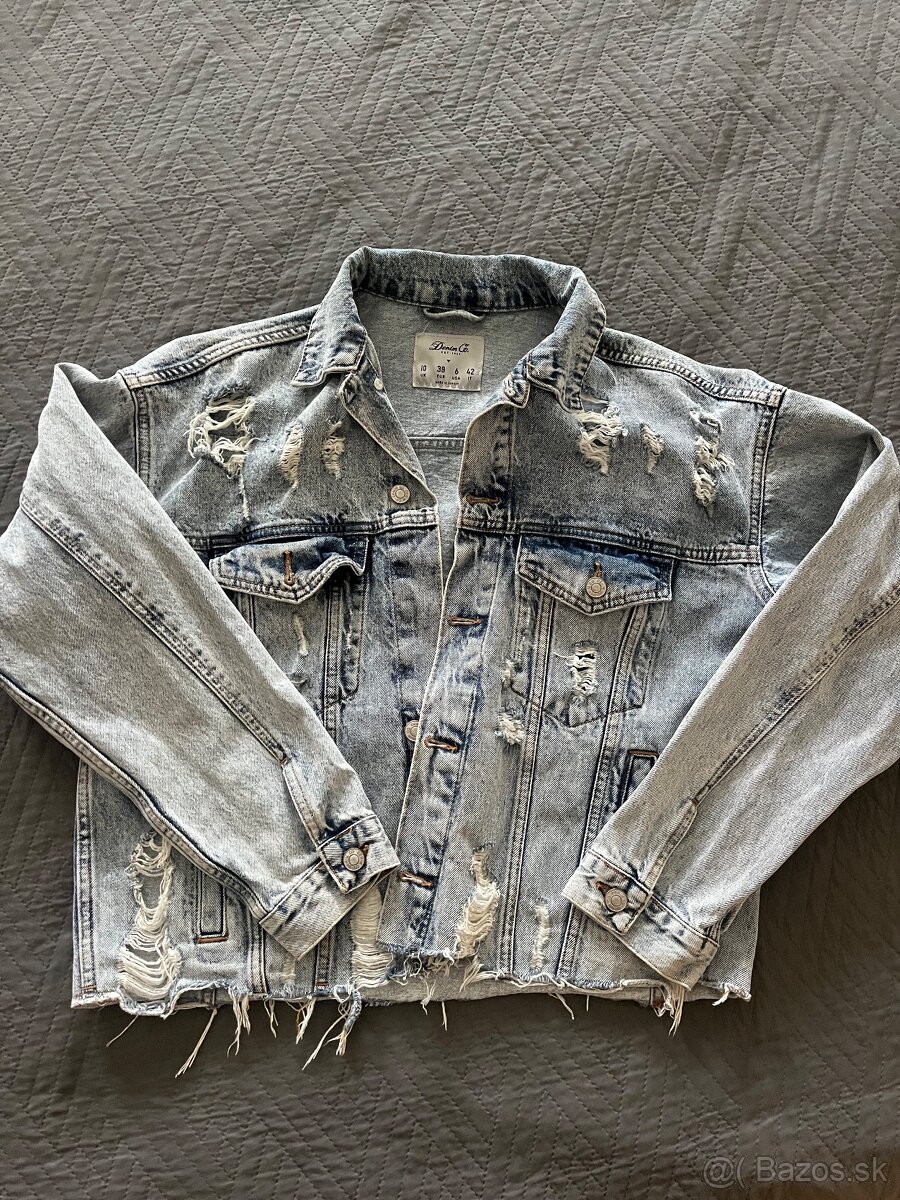 Rifľova/ Denim Bunda / veľkosť 38