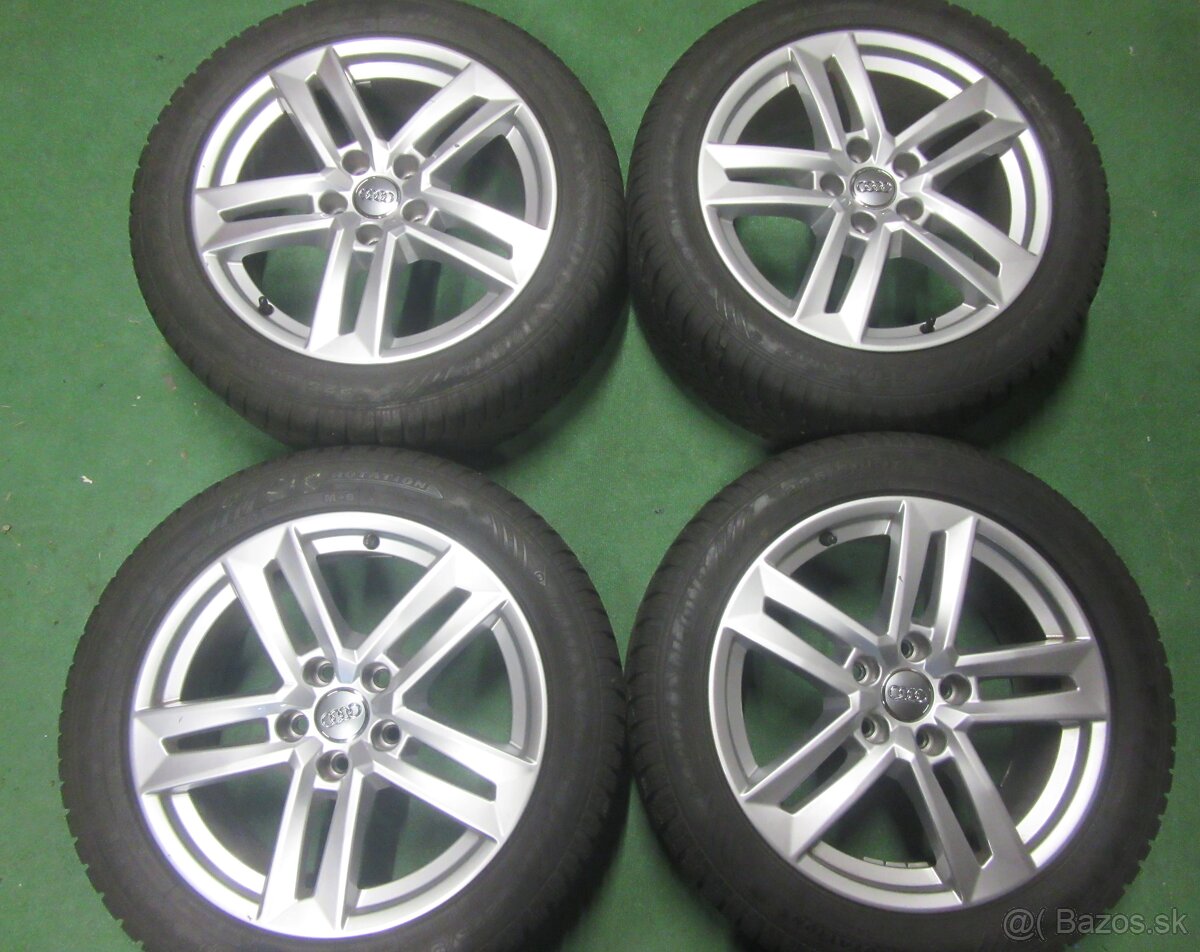 R17 Zimná sada AUDI A4 rozteč 5x112 225/50R17 DUNLOP 4D