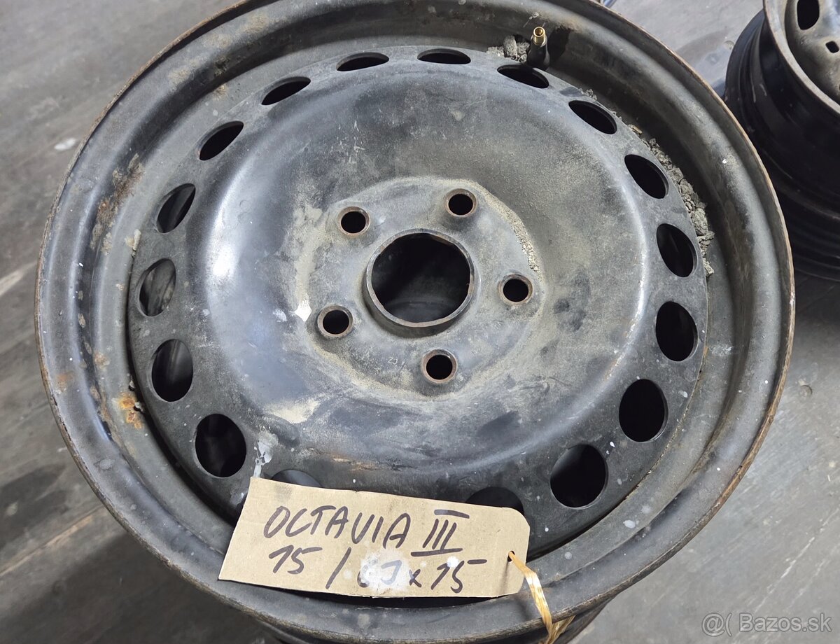 Plechové disky Octavia 3 r15