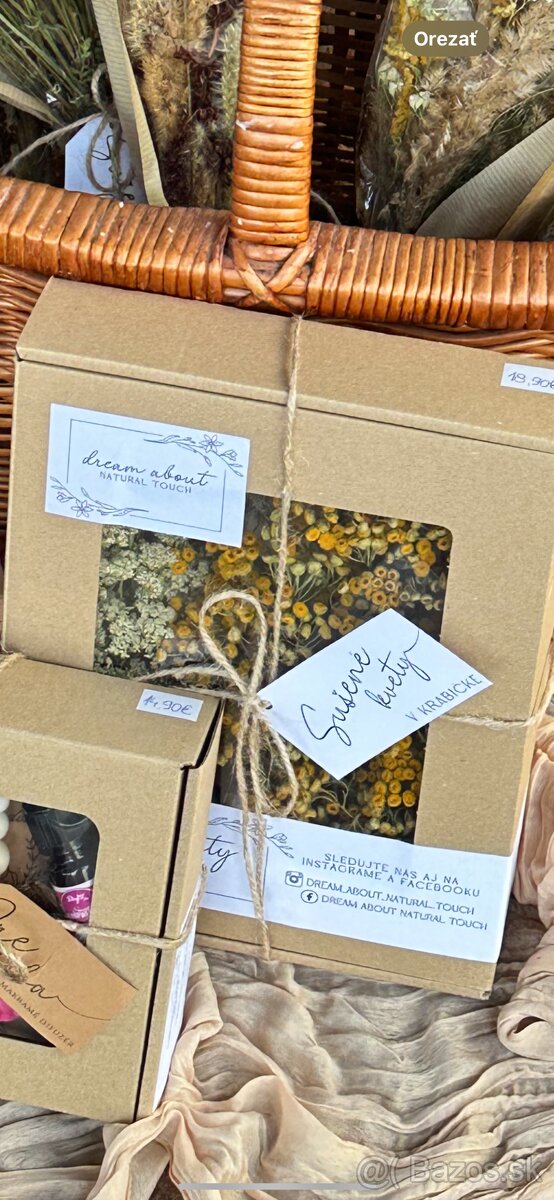 Darčekový box sušených kvietkov mix