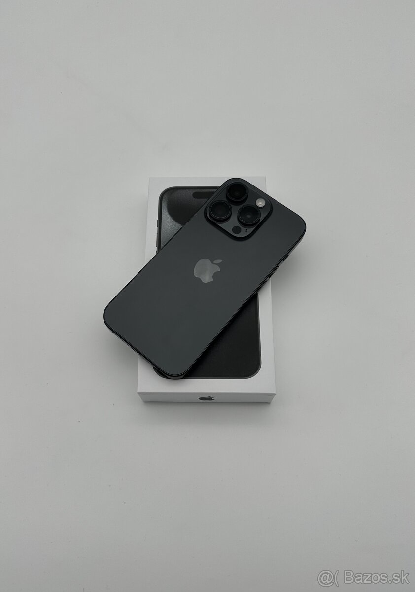 iPhone 15 Pro 256GB Black Titanium + ZÁRUKA