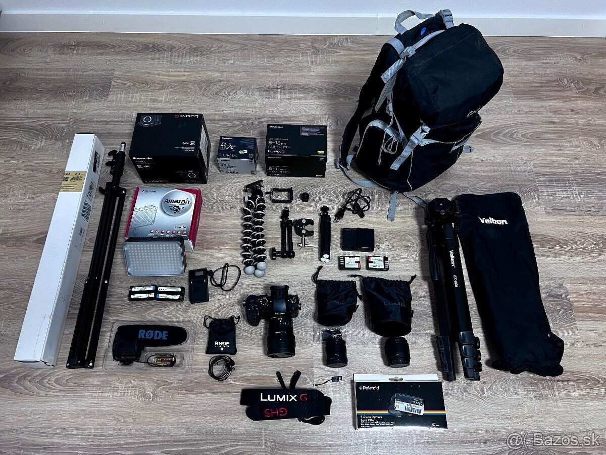 Panasonic Lumix GH5 + objektivy a prislusenstvo