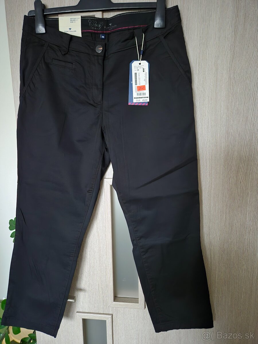 Predám nové dámske nohavice Slim Chino Tom Tailor