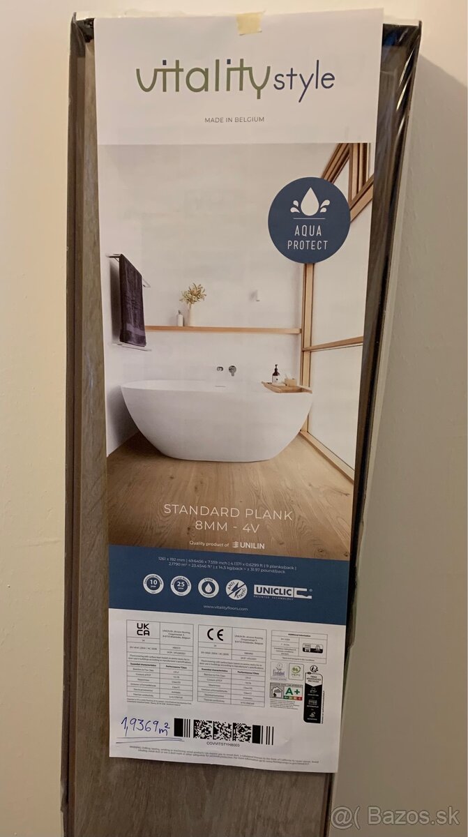 Predám zvyšok laminátovej podlahy.