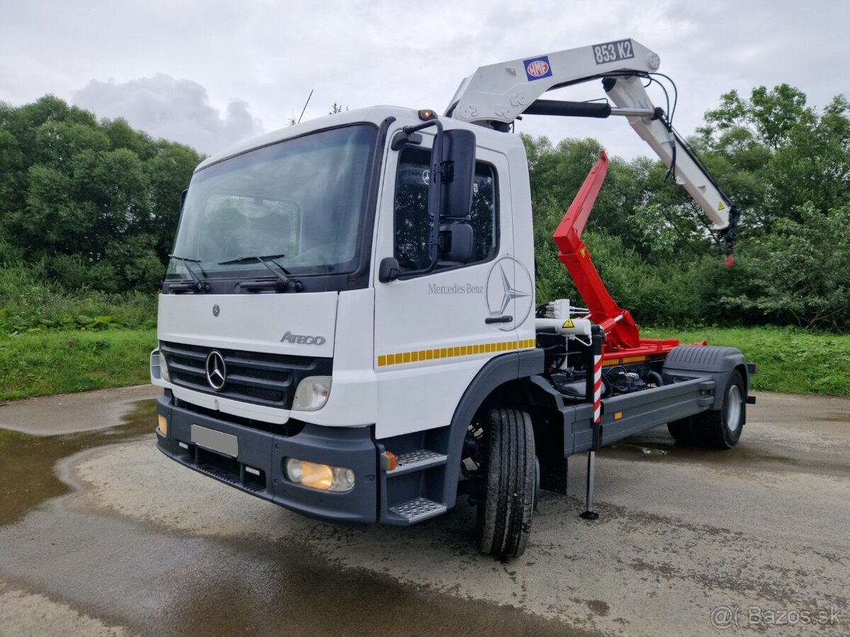 Mercedes Atego 1218 nosič kontajnerov s hydraulickou rukou