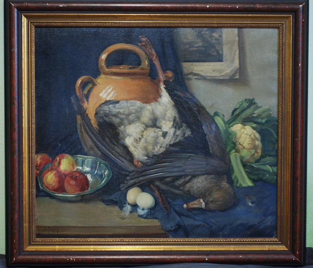 OBRAZ - Olejomaľba - Albert Janesch - Zátišie