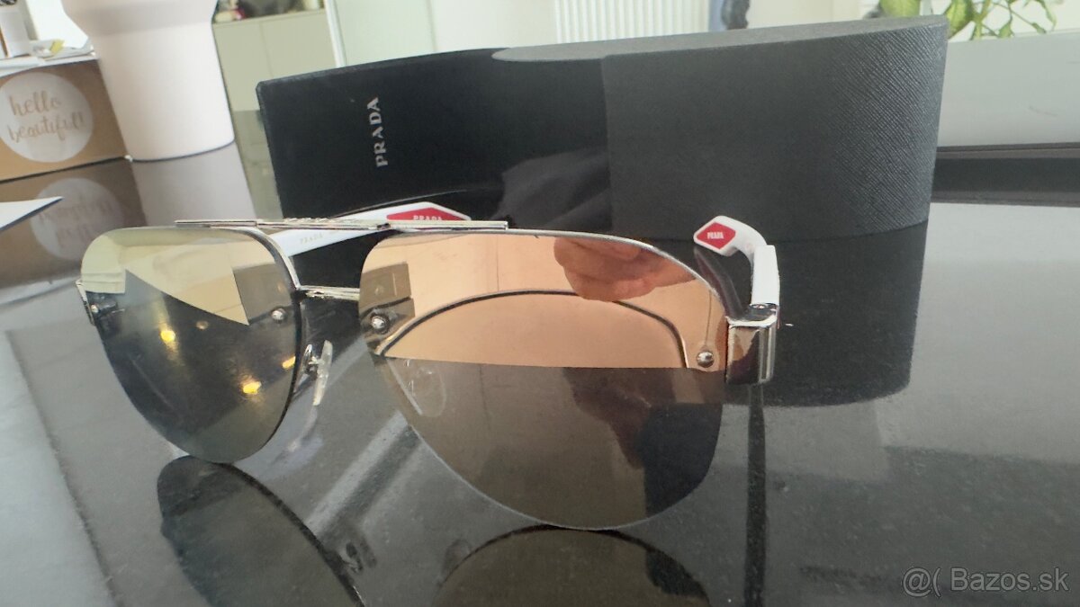 Prada športové aviator slnečné okuliare