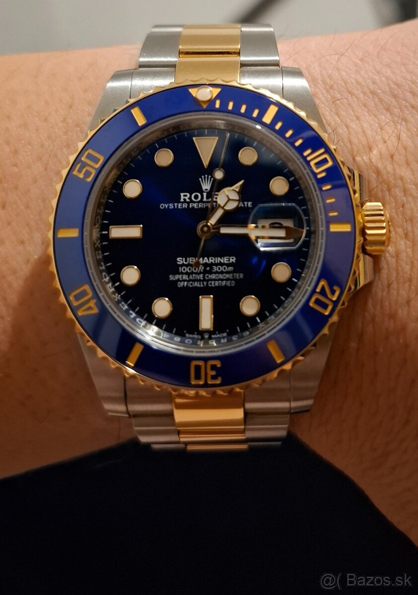 Rolex Submariner Date Bluesy 18k Gold & Steel 41mm