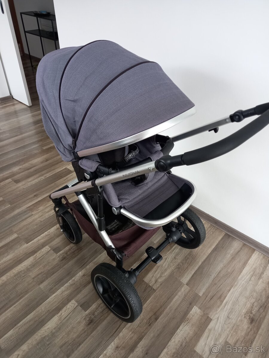 Trojkombinacia kociar Moon Novua2019,vajicko Cybex+adapter