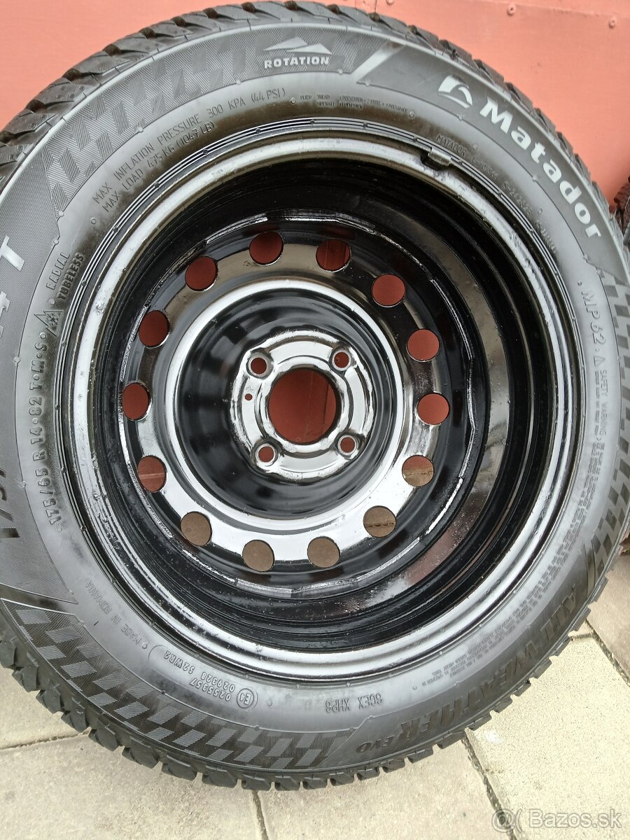 Kolesa 175/65 R14 T celoročne.