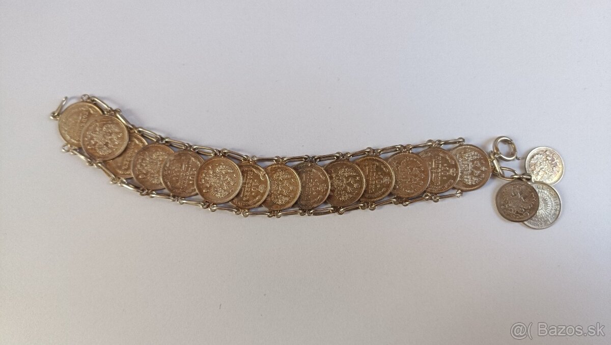 Strieborny Šatlen mince kopejky