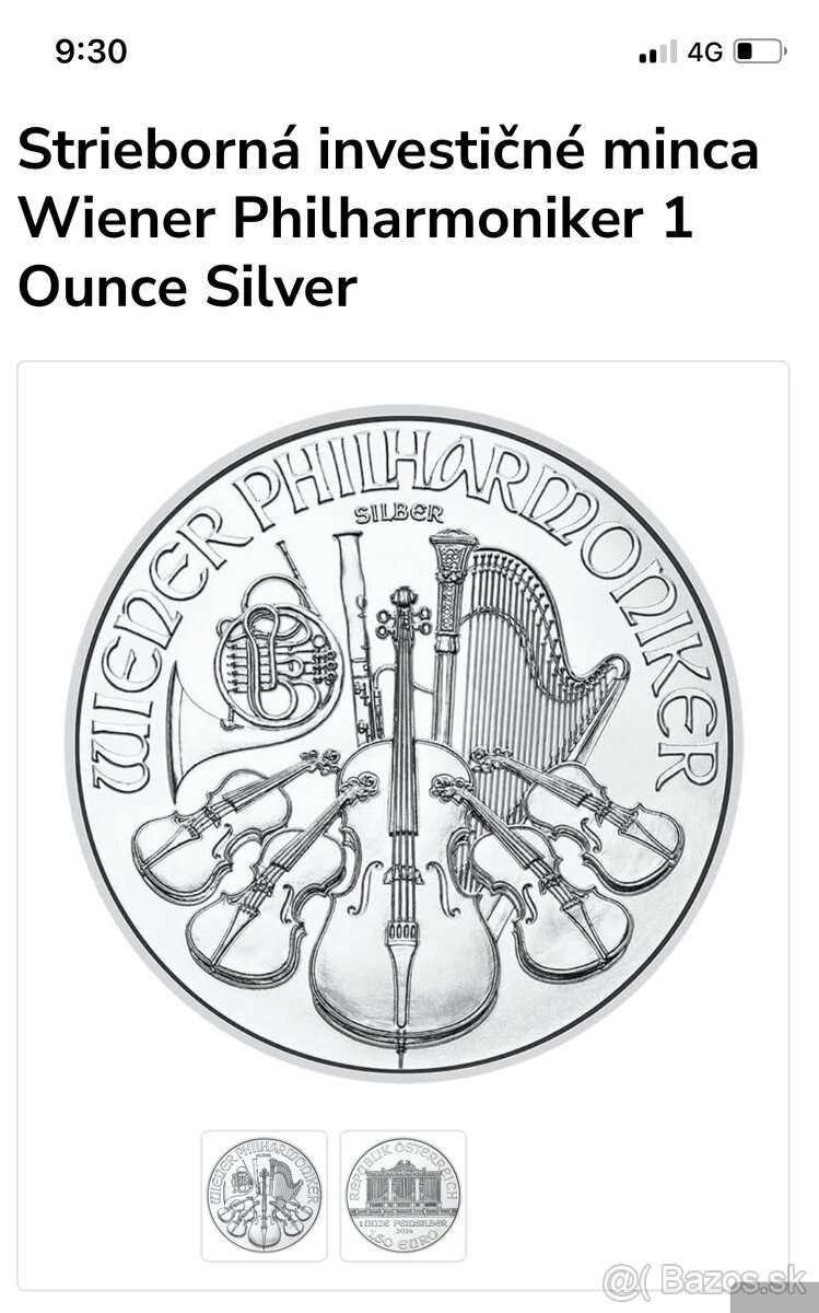 Investičné strieborné mince