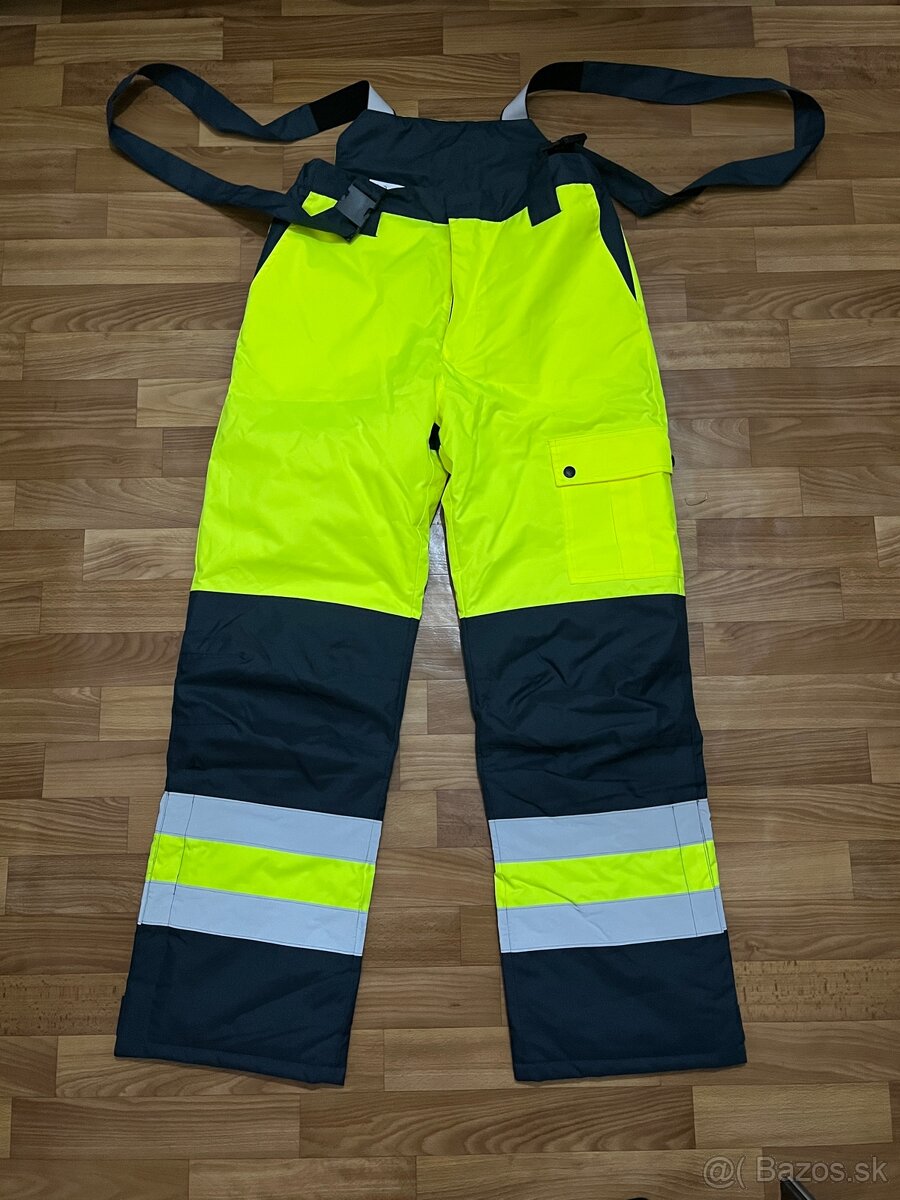 Zateplené reflexné nohavice