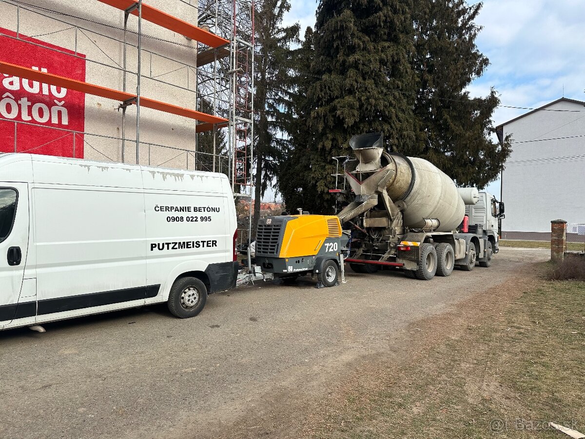 Čerpanie betonu Putzmeister