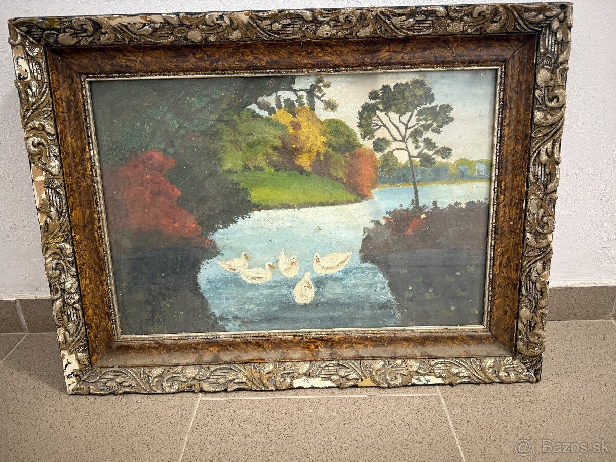 Krajina s labuťami“ (1958) – pravdepodobne dielo Ivana Šafra