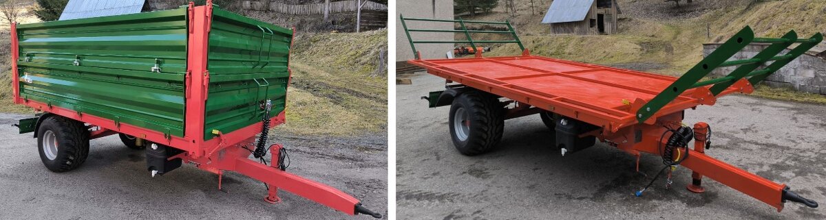 2v1 Traktorový príves, vlečka, náves
