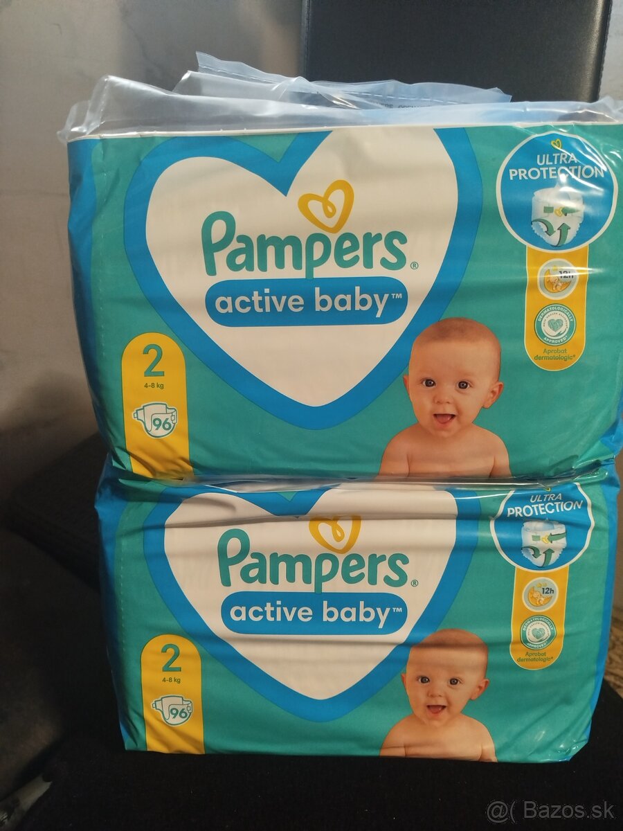 Predám plienky Pampers Active Baby 2 96ks