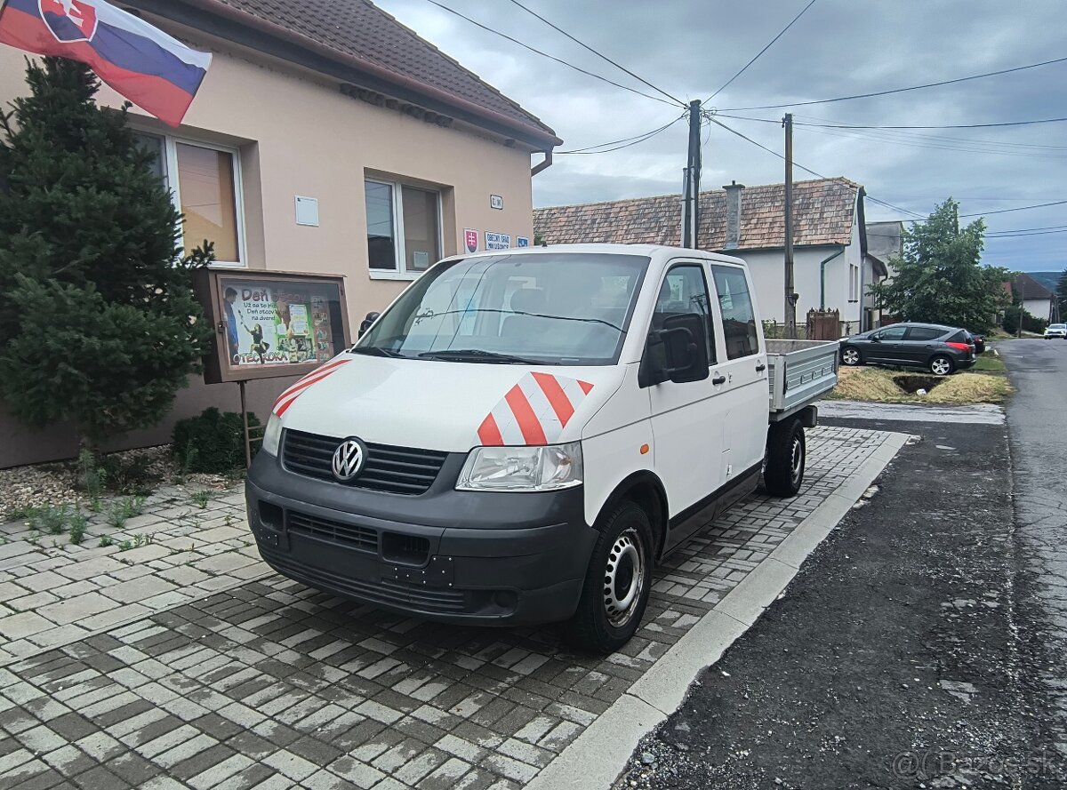 Vw T5 valník 2.5 TDI 96kw 4x4 6 miestny