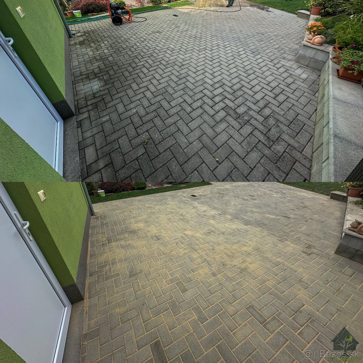 Čistenie zámkovej dlažby a povrchov