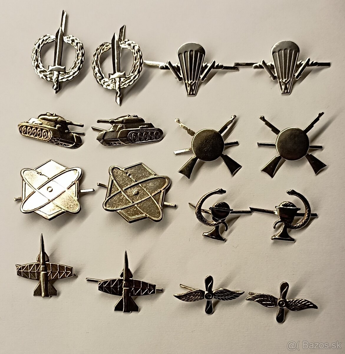 Označenia druhu vojsk OS SR