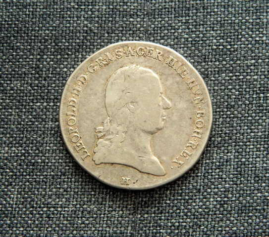 Predám 1 toliar 1791 H  Leopold I.