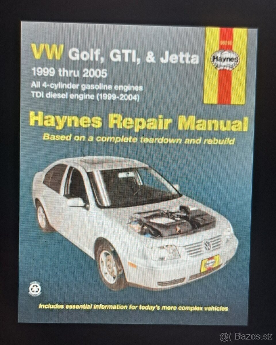 VW Golf, GTI, Jetta 1999-2005 TDI - Oprav. manuál