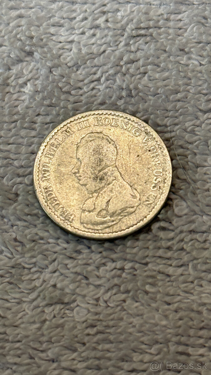 Stříbrná mince Prusko – 1 Thaler 1817 (Friedrich Wilhelm III