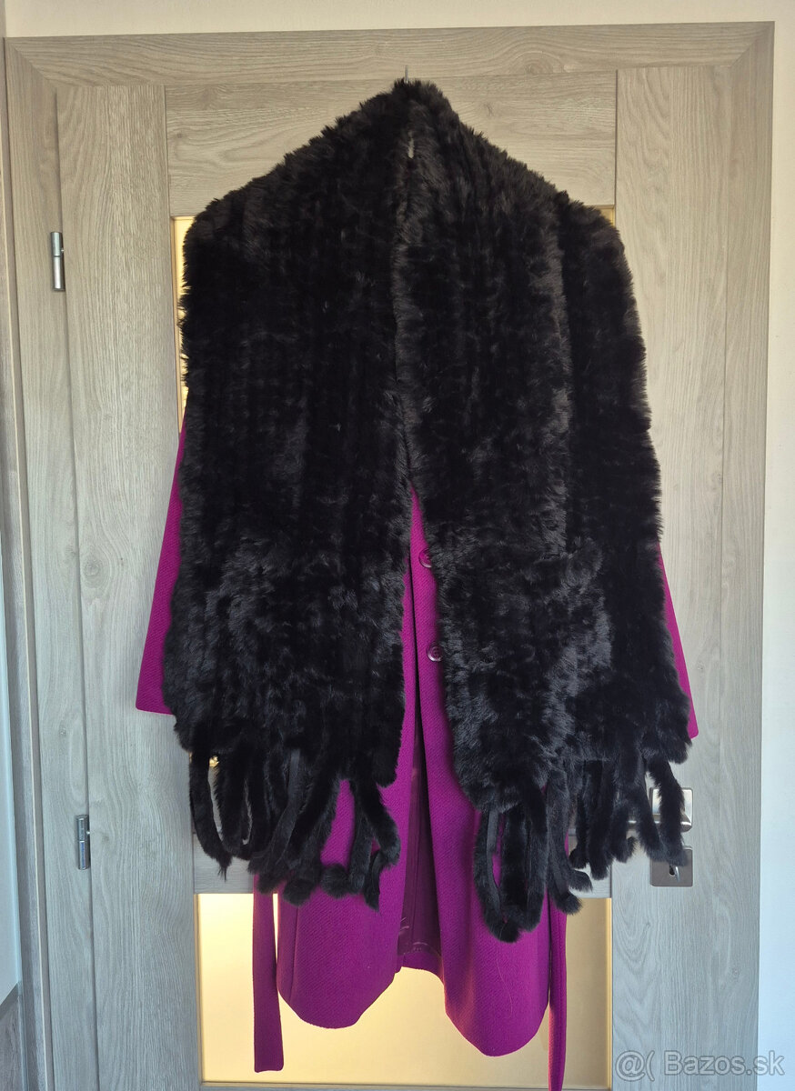 Teplá pelerína/šál s vreckami