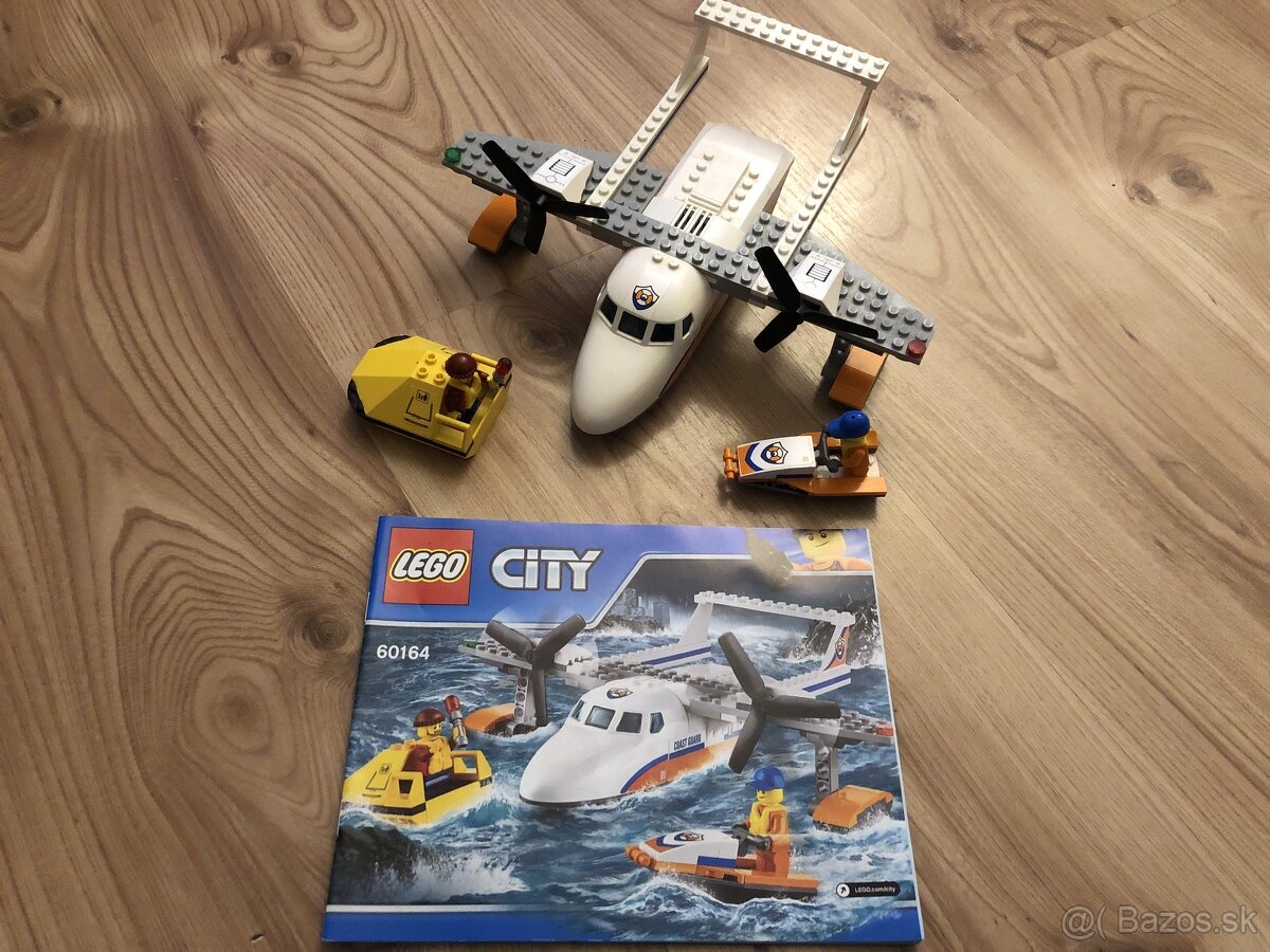 Lego CITY 60164 - Záchranársky hydroplán s príslušenstvom