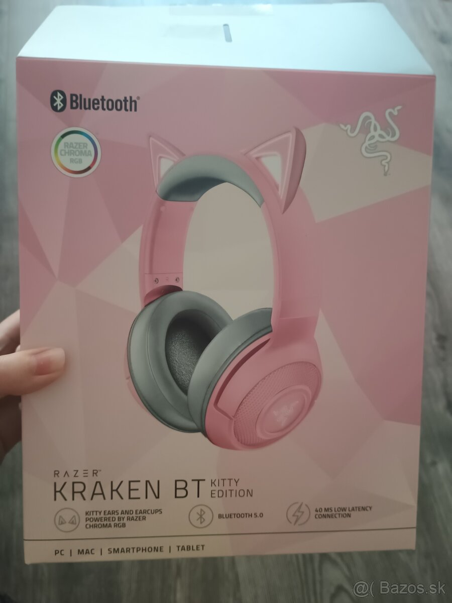 Herné slúchadlá Razer Kraken BT Kitty edition
