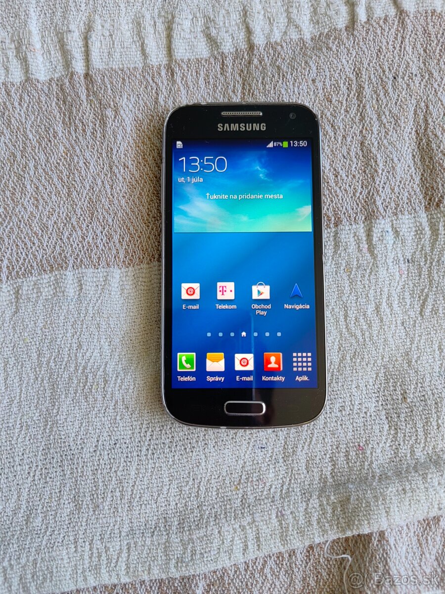 Samsung S4 mini voľný black mist v dobrom stave plne funkčný