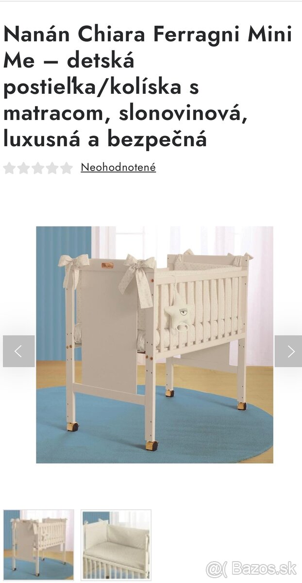 NanánxChiara Ferragni Luxusná detská postielka